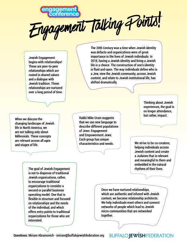 Engagement Resources - Engagement Talking Points