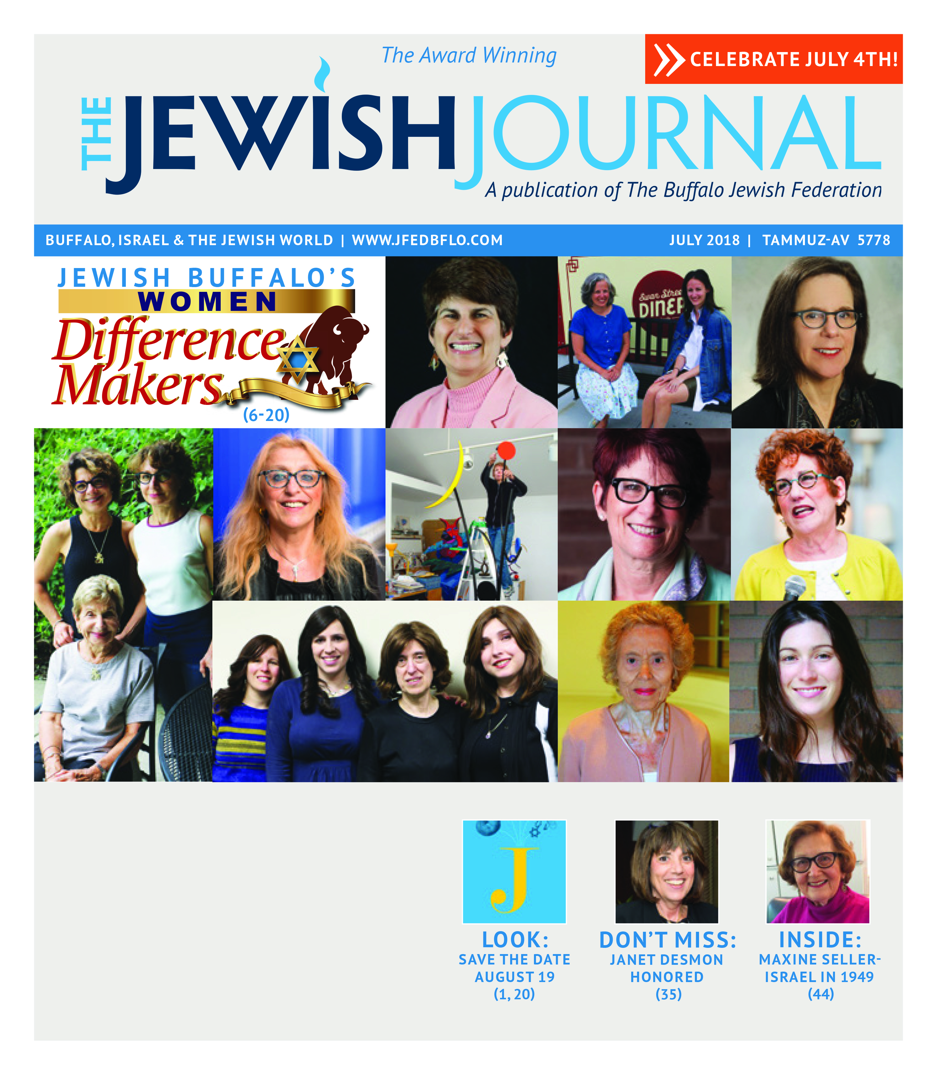 Jewish Journal - JJWNY July 2018 Cover