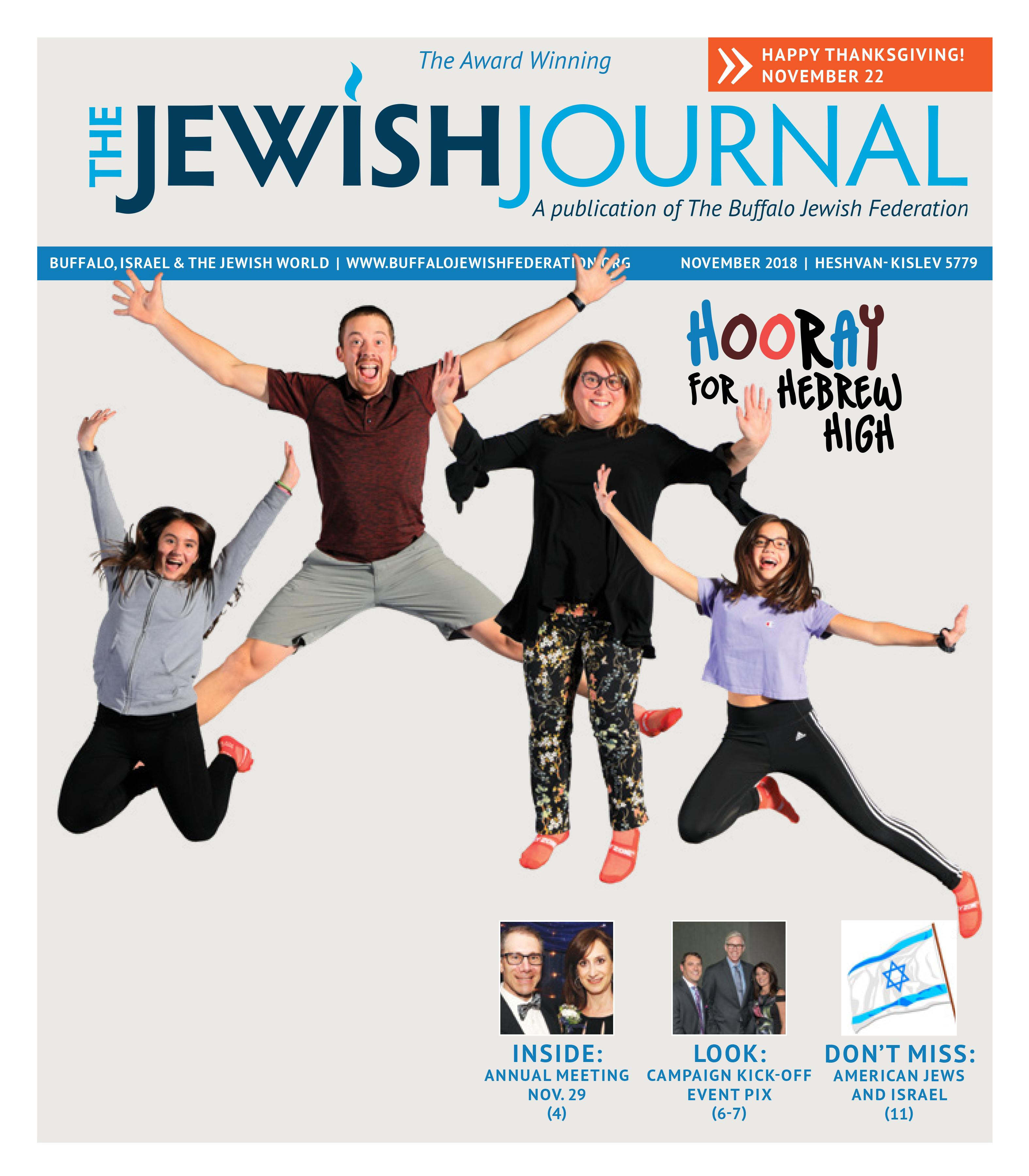 Jewish Journal - JJWNY November 2018 Cover