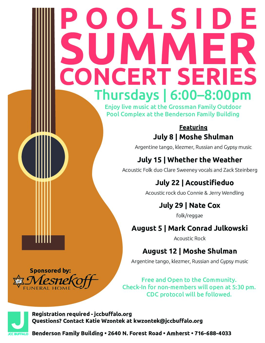 JCC Poolside Concert Series - Summer Concert Series pdf