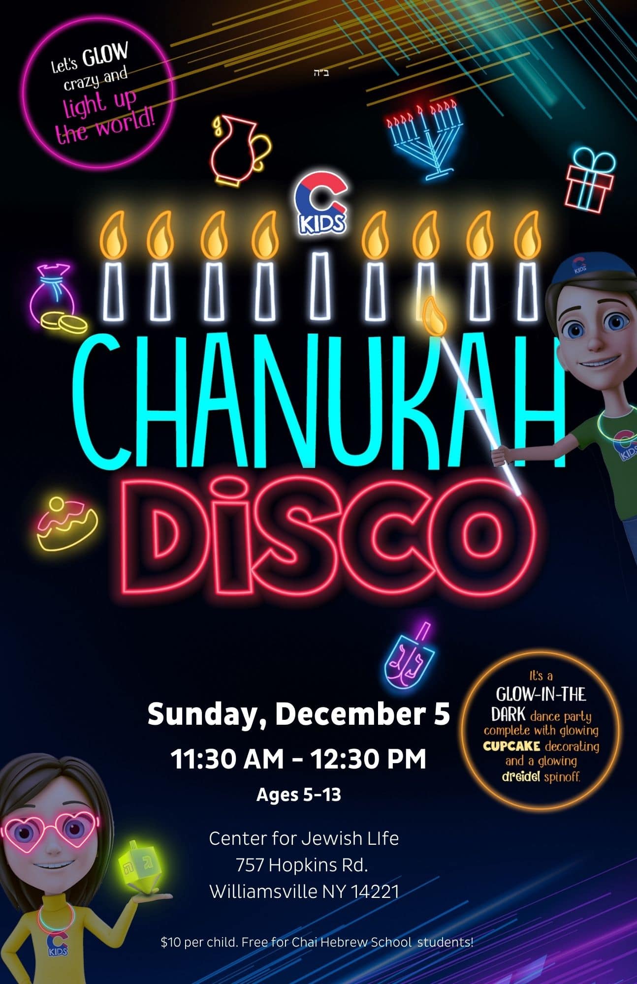 Kids Chanukah Disco - Chanukah Glow