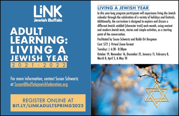 LiNK Jewish Buffalo - LiNK livingajewishlife flyer22