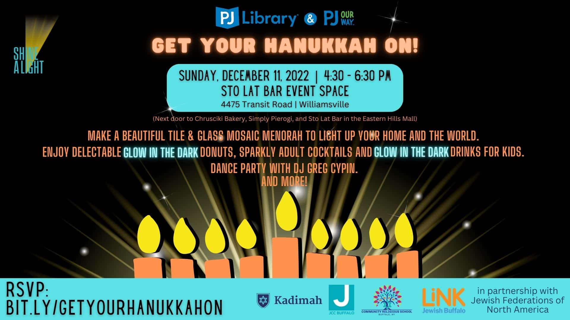 Get Your Hanukkah On - PJ Hanukkah 2022 event cover