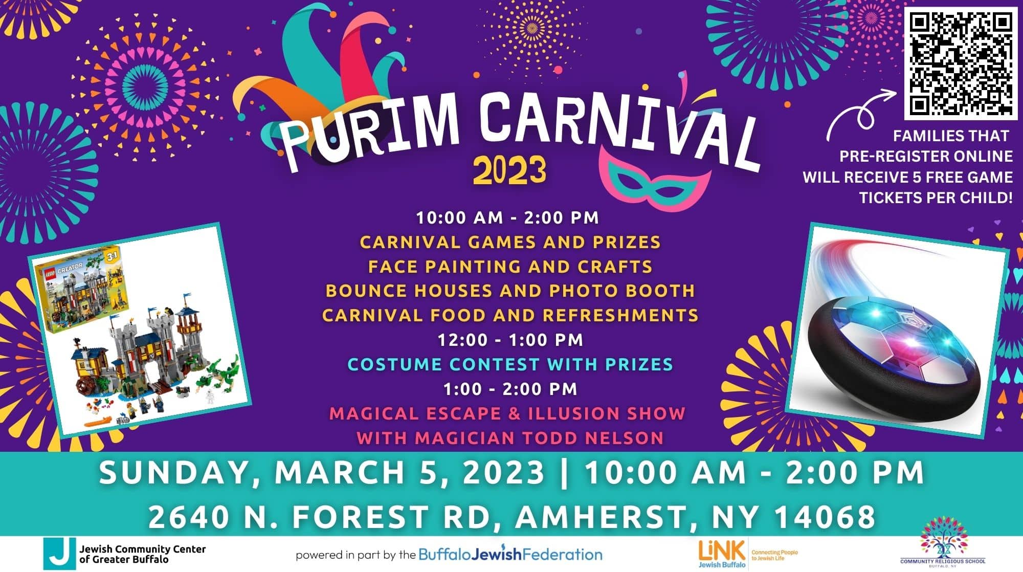 Community Purim Celebration - purim carnival jcc