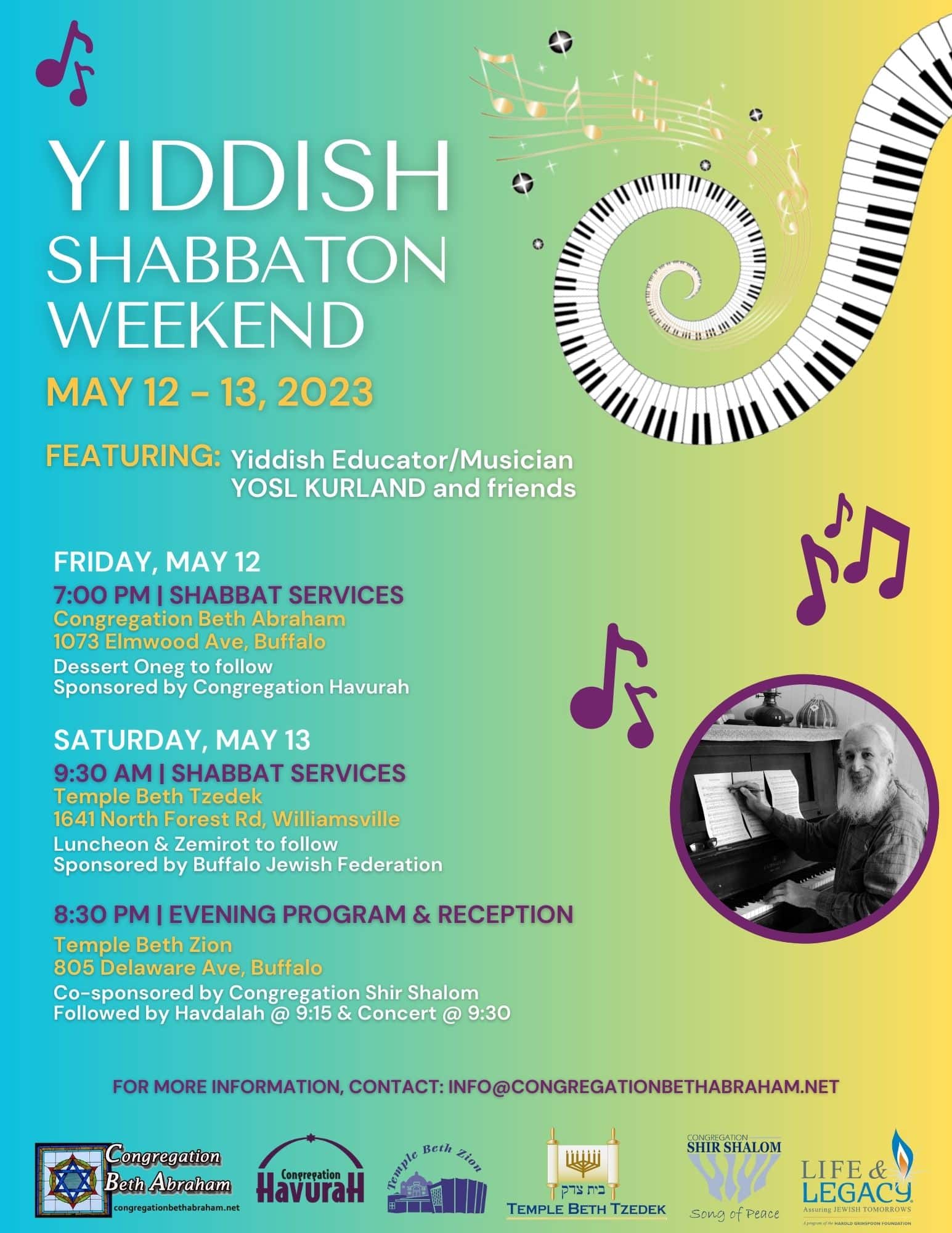 Buffalo Yiddish-Themed Shabbaton - Yiddish Shabbaton weekend