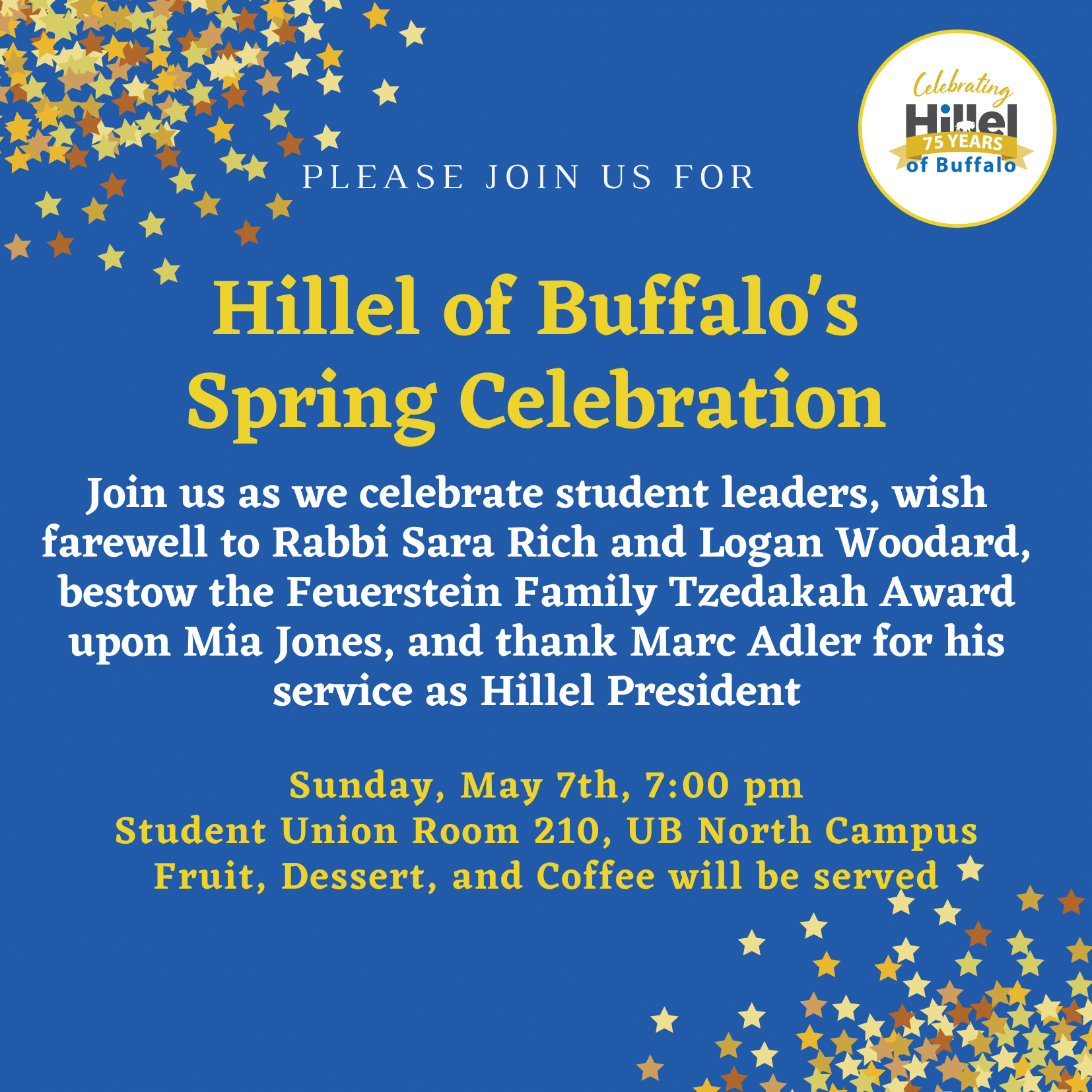 Hillel of Buffalo's Spring Celebration - Hillel Spring Celebration Invitation