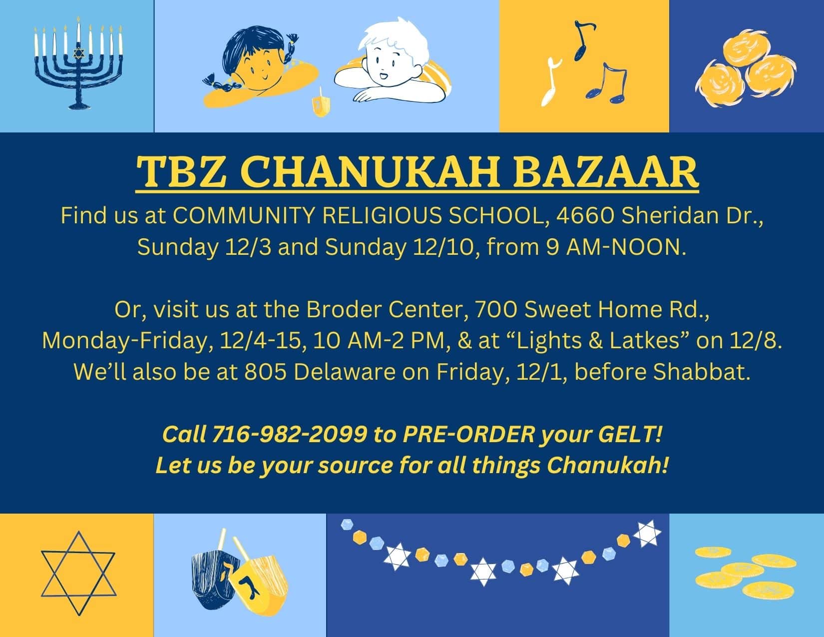 TBZ Chanukah Bazaar - TBZ Chanukah Bazaar 2023