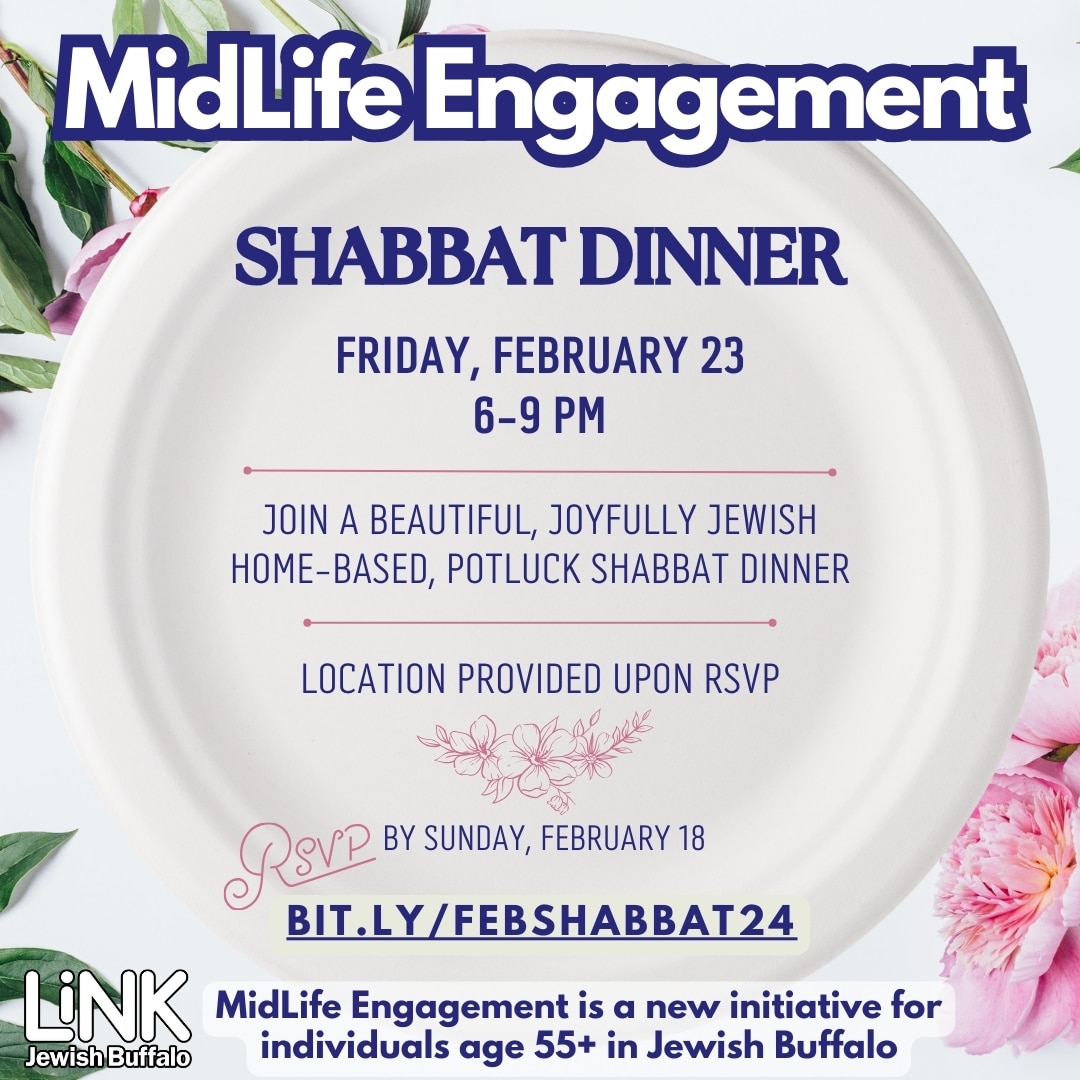 MidLife Engagement - Shabbat Dinner - MidLife Shabbat Dinner Feb24