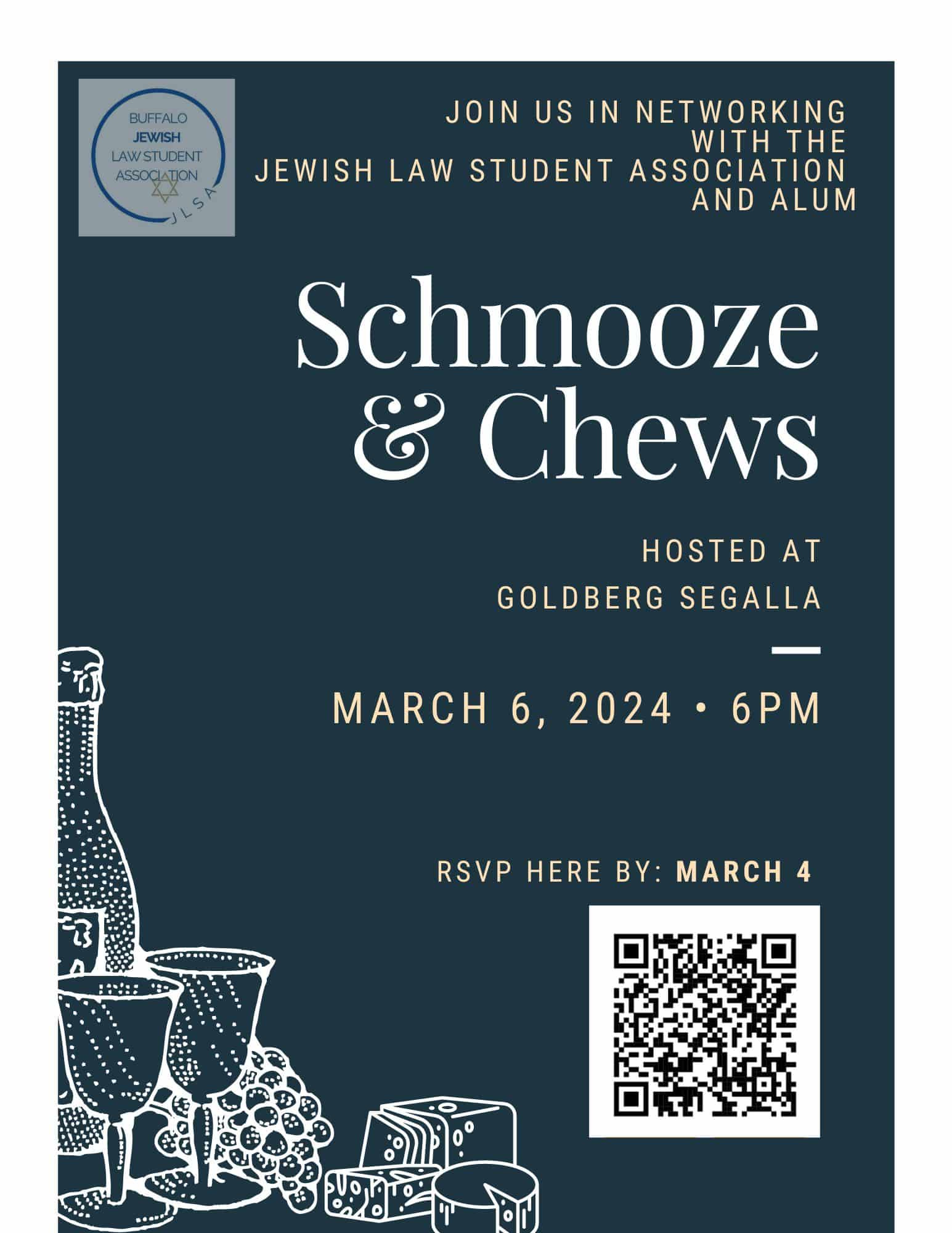 Schmooze & Chews - Schmooze and Chews Flyer