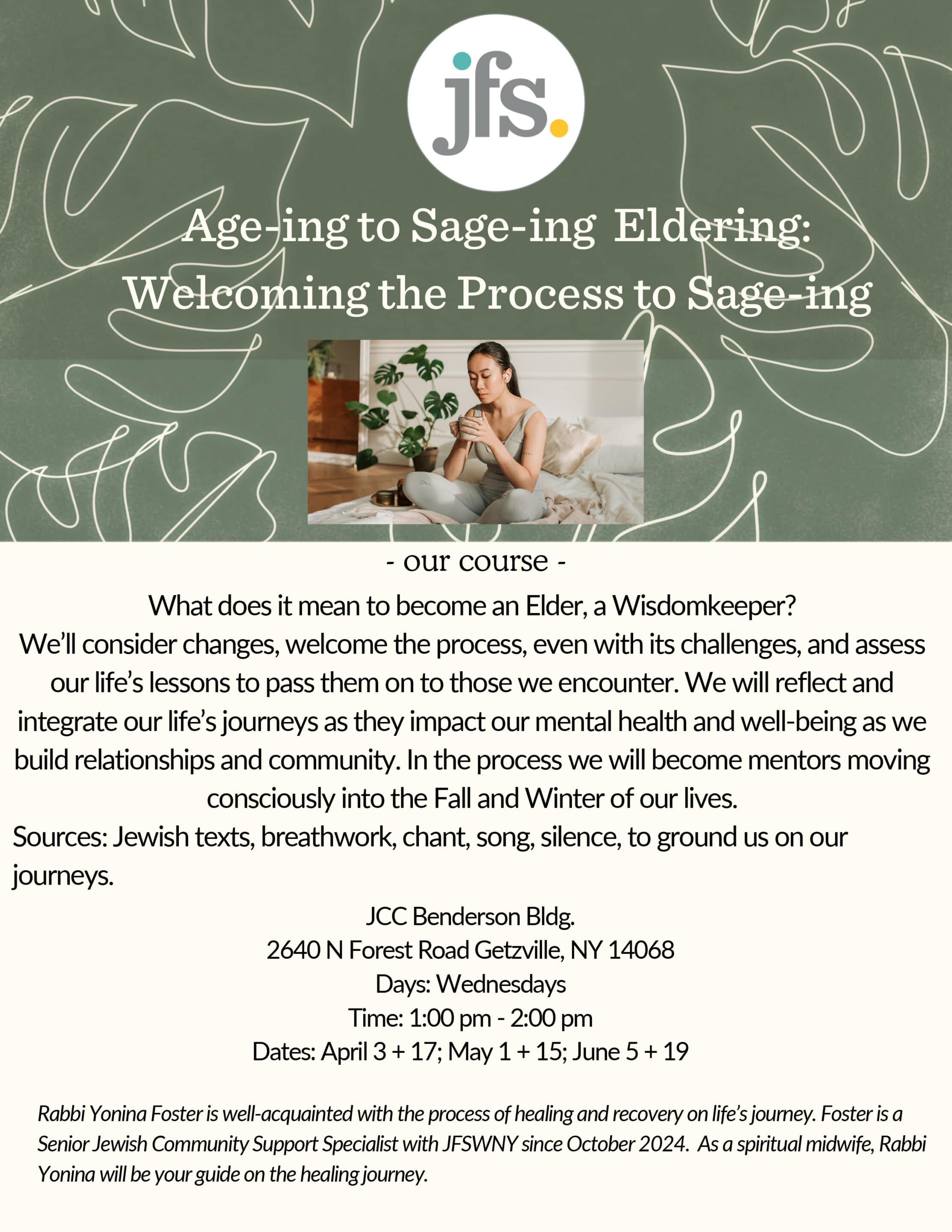 Age-ing and Sage-ing Eldering - Age ing to Sage ing Eldering JCC Flier 424 scaled